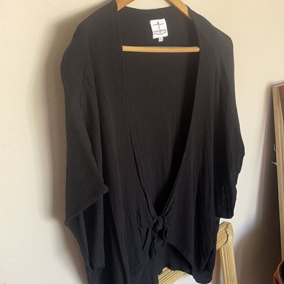 Womens North Shore Cardigan Black Size Medium Oversized - Picture 4 of 4